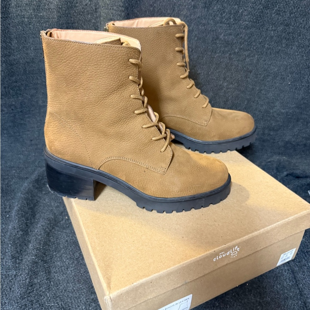 Madewell Brown Lace-Up Boots